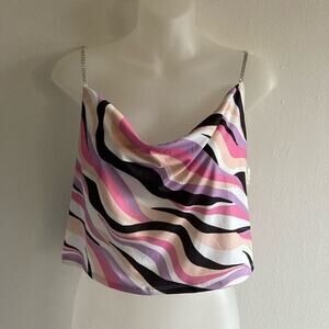 Large nwot rue21 tank top gem bling straps